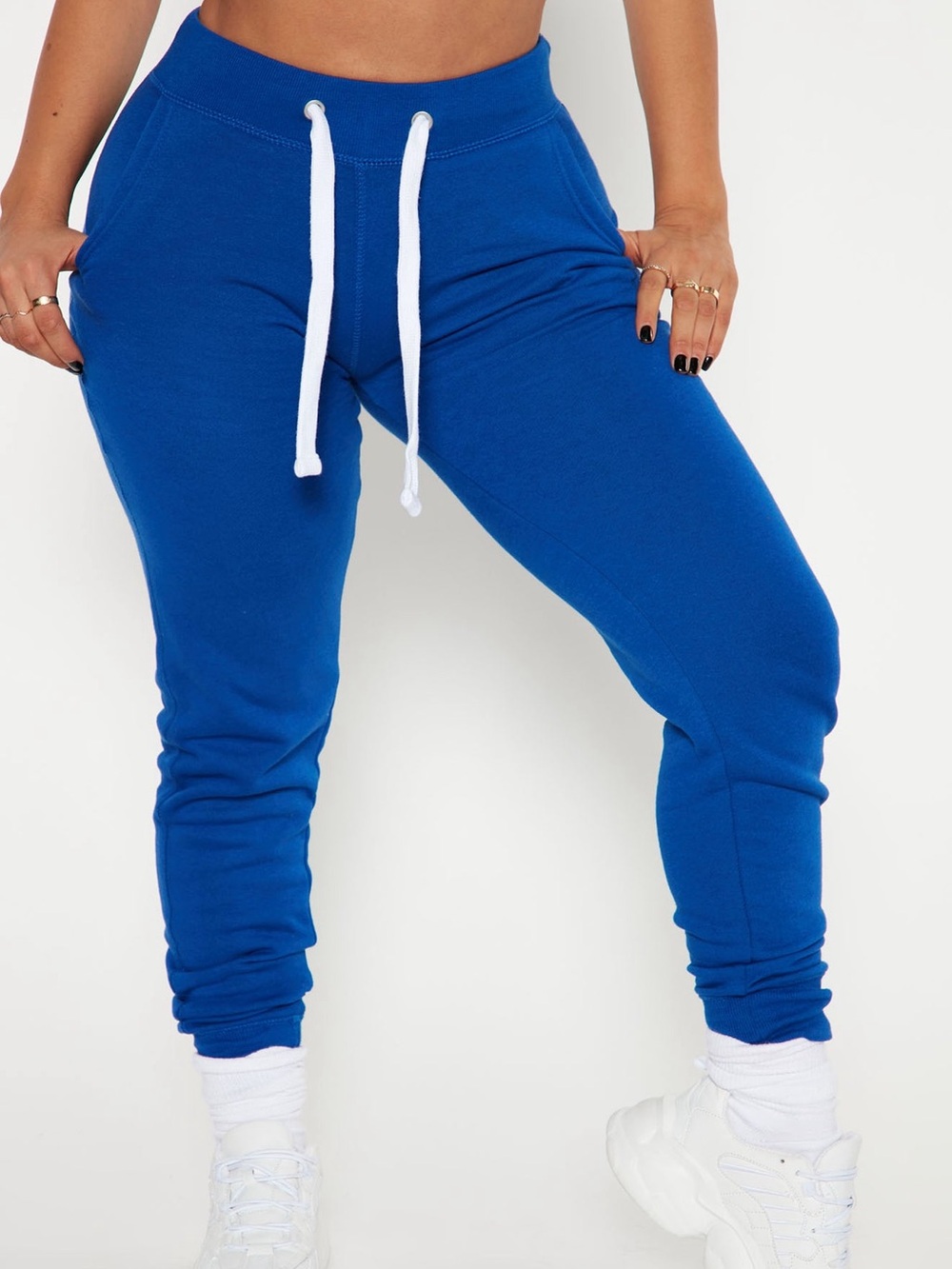 Blue Drawstring Joggers